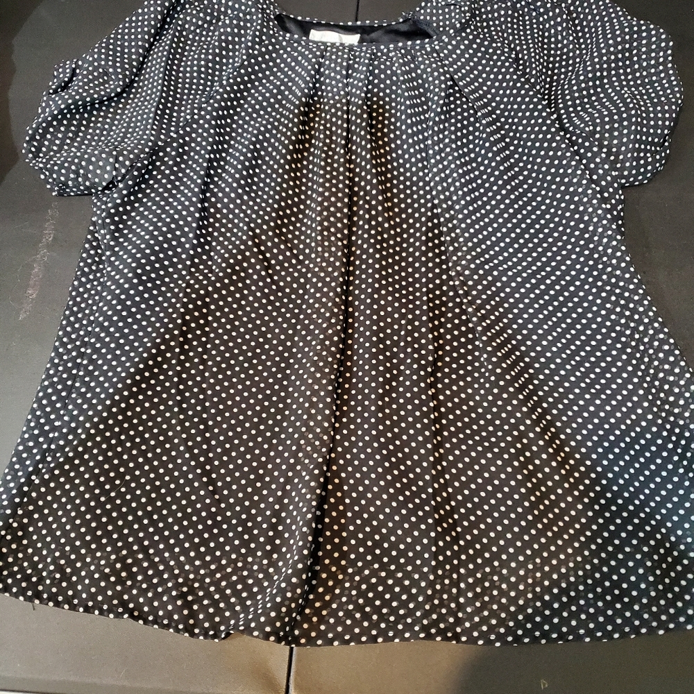 Poka dot blouse
